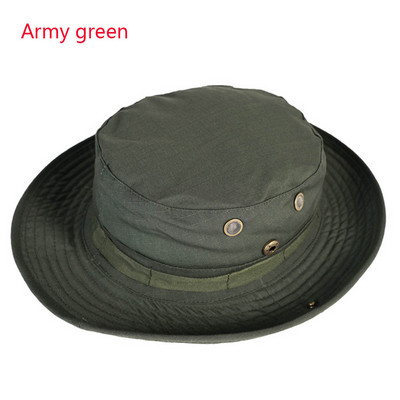 Boonie Hat Camuflaj Tactic Cap Militară US Army Camo Cap Sport în aer liber Șapcă găleată de soare Vară Bărbați pentru vânătoare Drumeții Pescuit