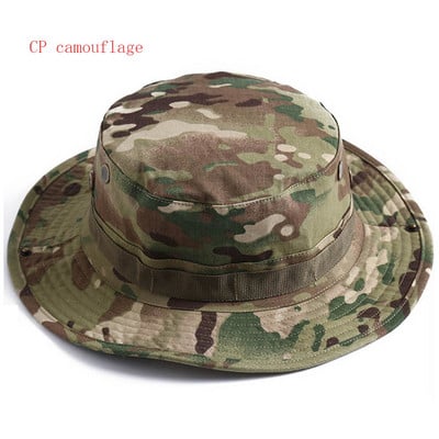 Boonie Hat Camuflaj Tactic Cap Militară US Army Camo Cap Sport în aer liber Șapcă găleată de soare Vară Bărbați pentru vânătoare Drumeții Pescuit