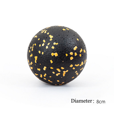 8 cm žemės riešutų masažo rutulys EPP didelio tankio lakroso kamuoliukas, lengvas nugaros/kaklo/pėdos judrumo rutulys giliųjų audinių miofascialinis atpalaidavimas