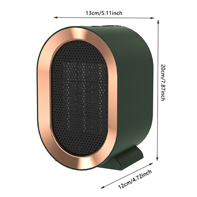 1200 W stalinis elektrinis šildytuvas Energiją taupantis 2 režimai Šildymo ventiliatorius Be triukšmo žiemos šilto oro ventiliatorius Apsauga nuo posvyrio namų biurui