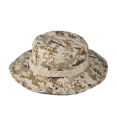 Letná taktická klobúk Boonie, maskáčová rybárska čiapka, armádna panama, outdoorová športová čiapka, slnečná čiapka, turistická airsoftová poľovnícka čiapka