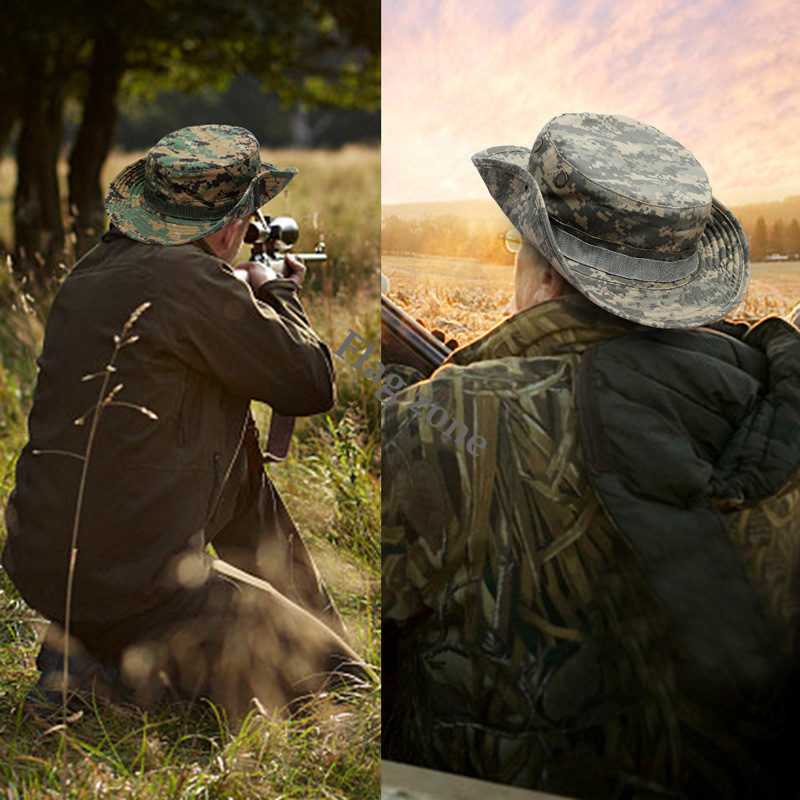Letná taktická klobúk Boonie, maskáčová rybárska čiapka, armádna panama, outdoorová športová čiapka, slnečná čiapka, turistická airsoftová poľovnícka čiapka