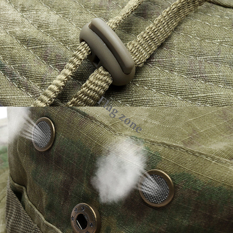Letná taktická klobúk Boonie, maskáčová rybárska čiapka, armádna panama, outdoorová športová čiapka, slnečná čiapka, turistická airsoftová poľovnícka čiapka