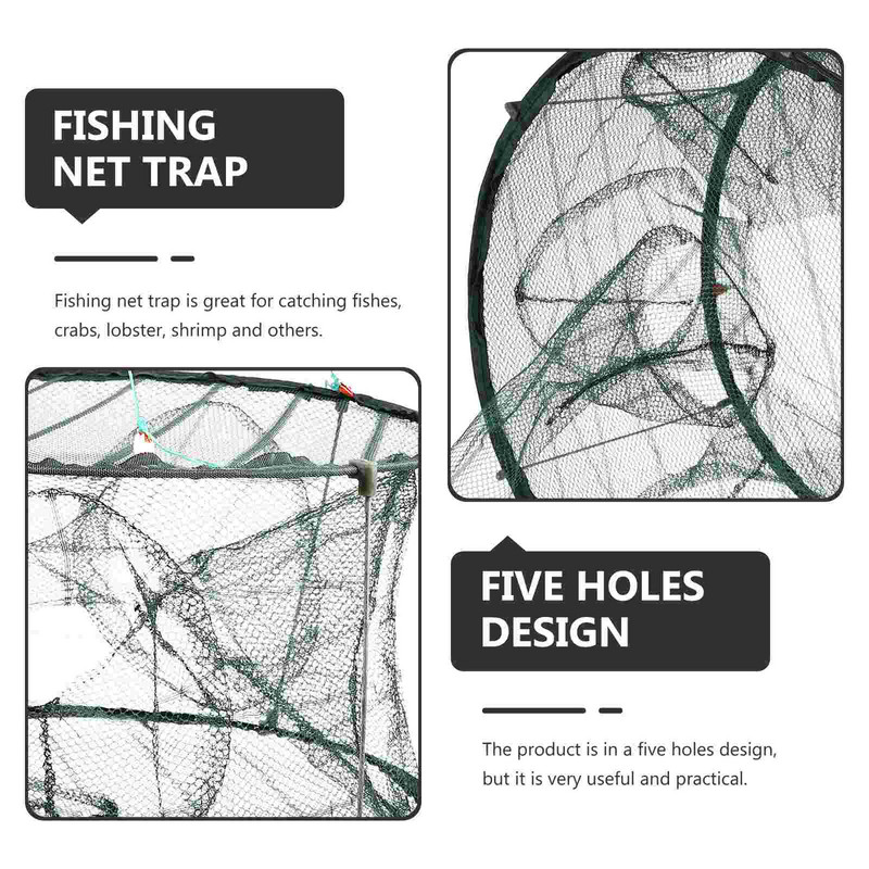 Κλουβί ψαριών Δίχτυ παγίδα πολλαπλών λειτουργιών Δολώματα ψαρέματος Φορητά νάιλον αξεσουάρ μπάσου