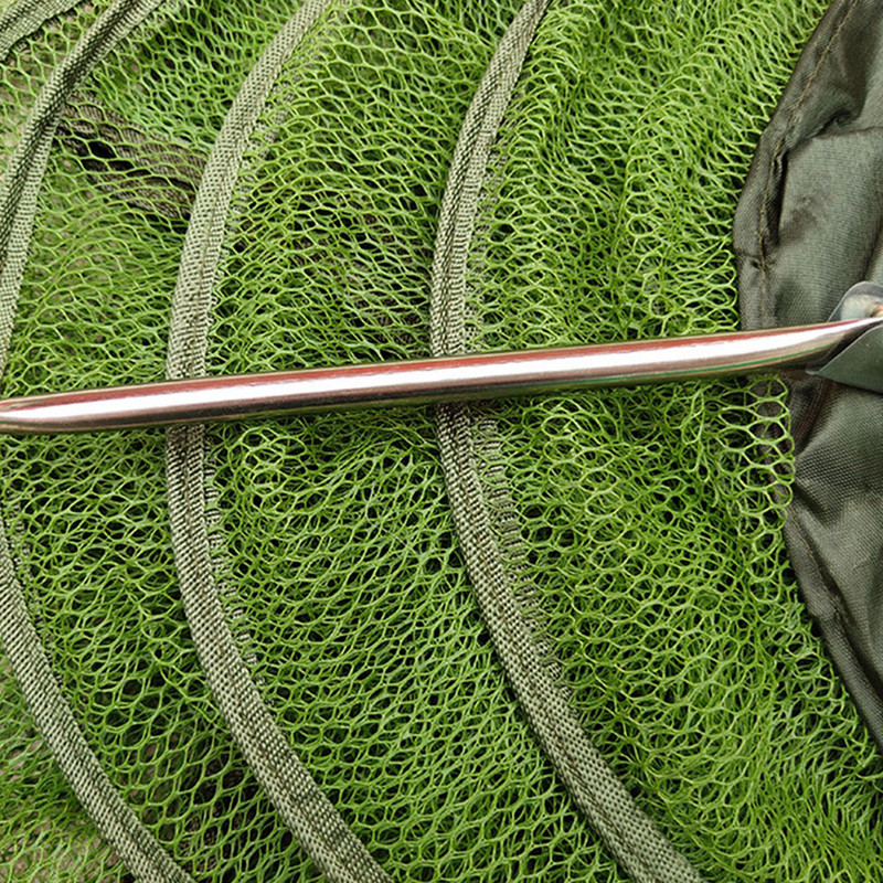 Sulankstomas žvejybos tinklas, tinklelis, poliesteris, tūpimo tinklas muselinės žvejybos tinklai su rankena, skirta žvejybai lauke jūriniame vandenyje 2M