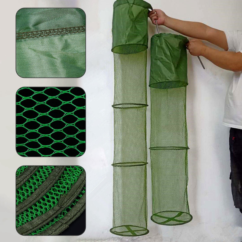 Žvejybos tinklas Nailoninis sulankstomas krevečių narvas Žvejybos spąstai Tinklas omarų gaudyklė Žuvies krepšelio reikmenys Žvejybos reikmenys