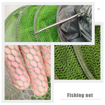Τσάντα με δίχτυ προστασίας ψαριών Ανθεκτική στη φθορά Προμήθειες αλιευμάτων ψαρέματος Mesh Guard από ανοξείδωτο ατσάλι Πτυσσόμενο