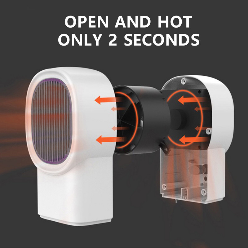 Erdvės šildytuvas Mini greito šildymo kambario šildytuvas, skirtas naudoti biure namuose, miegamajame, darbalaukyje
