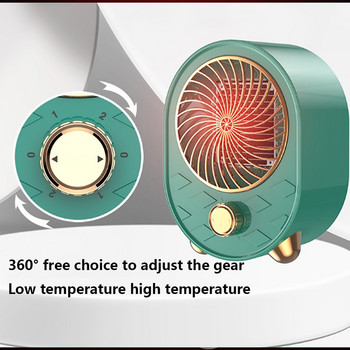 2023 Νέος Ηλεκτρικός θερμαντήρας 1000W 85C° Φορητός επιτραπέζιος ανεμιστήρας θερμαντήρας PTC κεραμικός ανεμιστήρας ζεστού αέρα Θερμότερη μηχανή γραφείου σπιτιού