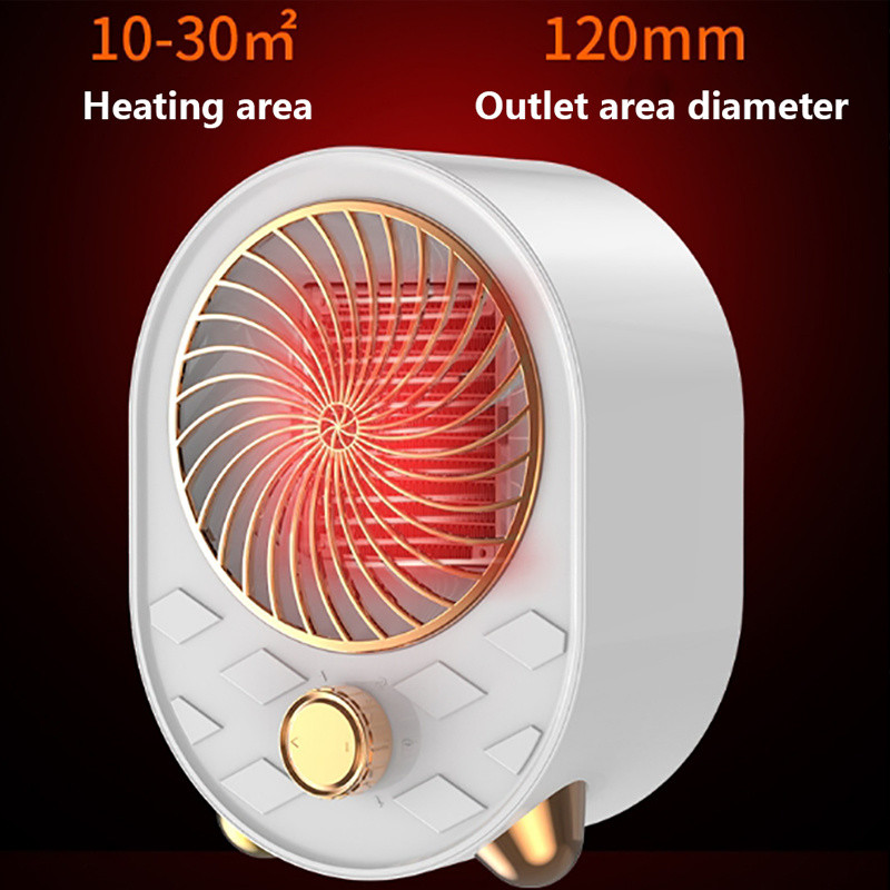 2023 Új 1000W 85C° elektromos fűtőelem hordozható asztali ventilátor fűtés PTC kerámia fűtés meleg levegő fúvó otthoni irodai melegítő gép