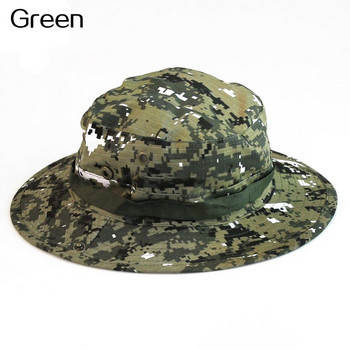 Βαμβακερό καπέλο κυνηγιού Καπέλο ανδρικό καπέλο Γυναικείο Αθλητικό μπουνί πλυμένο Twill κορδόνι στρατιωτικό καμουφλάζ ταξιδιωτικό κουβά ήλιου σε στυλ Ψαράς