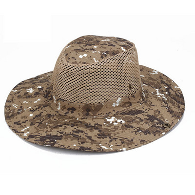 Lauko kepurė nuo saulės kamufliažinė taktinė kepurė plataus krašto kvėpuojanti Boonie skrybėlė Apsauga nuo saulės Žvejyba žygiai dviračiais