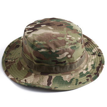 Multicam Boonie Hat Military Camouflage Bucket Hats Army Hunting Υπαίθρια Πεζοπορία Ψάρεμα Sun Protector Fisherman Cap Tactical Men