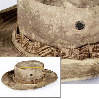 Multicam Boonie Hat Военни камуфлажни шапки с кофи Армейски лов на открито Туризъм Риболов Слънцезащитен протектор Рибарска шапка Тактически мъже
