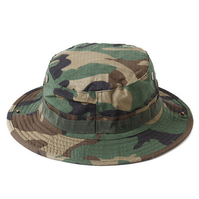 Multikaamera Boonie Hat Militaar kamuflaažist ämbrikübarad Armee Jaht Õues Matkamine Kalapüük Päikesekaitse Kalurimüts Taktikalised mehed