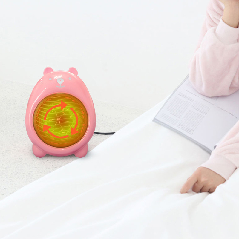 Mini nešiojamas elektrinis šildytuvas mažos erdvės asmeninis animacinių filmų šildytuvas stalinis buitinis energiją taupantis greitas šildytuvas namams