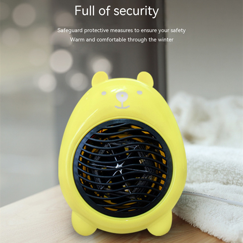 Mini nešiojamas elektrinis šildytuvas mažos erdvės asmeninis animacinių filmų šildytuvas stalinis buitinis energiją taupantis greitas šildytuvas namams