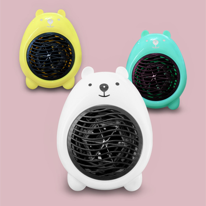 Mini nešiojamas elektrinis šildytuvas mažos erdvės asmeninis animacinių filmų šildytuvas stalinis buitinis energiją taupantis greitas šildytuvas namams