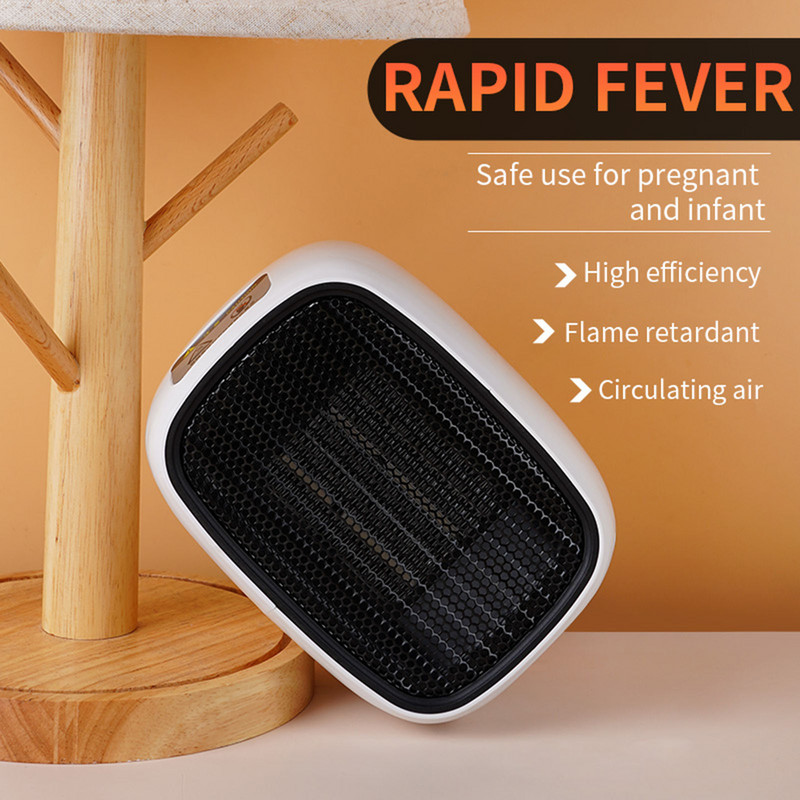 Noua încălzire electrică verticală de 500 W de uz casnic Mini ventilator de încălzire de birou mic, cu economie de energie, încălzitoare rapide de căldură pentru cameră acasă