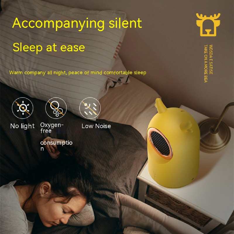 Νέος φορητός ηλεκτρικός θερμαντήρας 500W Mini Desktop Office Μικρός Χώρος Προσωπικός Χρηματοκιβώτιος Ήσυχη Θέρμανση για Εσωτερικό Δωμάτιο σπιτιού