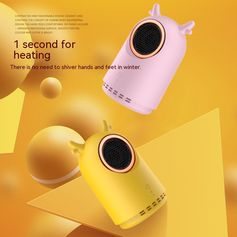 Νέος φορητός ηλεκτρικός θερμαντήρας 500W Mini Desktop Office Μικρός Χώρος Προσωπικός Χρηματοκιβώτιος Ήσυχη Θέρμανση για Εσωτερικό Δωμάτιο σπιτιού