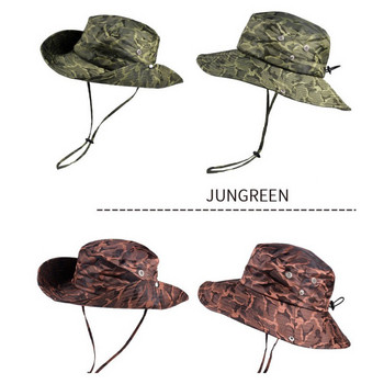 Καπέλο για κουβά με προστασία από υπεριώδη ακτινοβολία Ψάρεμα κυνηγετικό ανδρικό καπέλο ηλίου Καπέλο ψαράδικο Καπέλο εξωτερικού χώρου Ψάθινο αδιάβροχο καπέλο κουβά