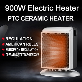 900 W бързо загряващ преносим електрически нагревател Интелигентен термостат Вентилатор нагревател за домашен офис EU Plug B