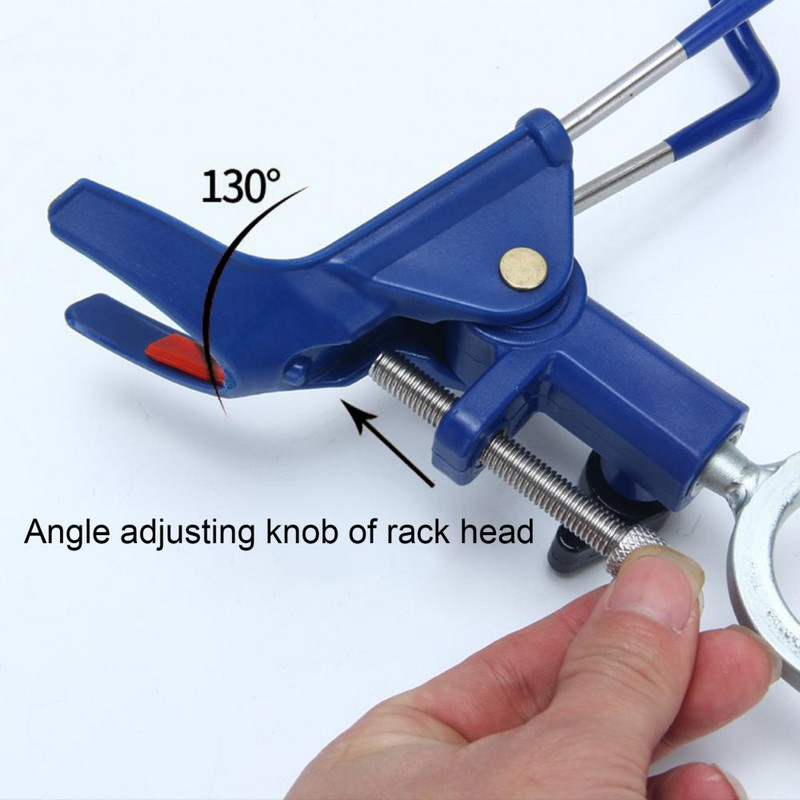 Naujas 360 laipsnių reguliuojamas nerūdijančio plieno meškerės laikiklis Žuvies įrankių laikiklis Žvejybos stovo įrankio atrama