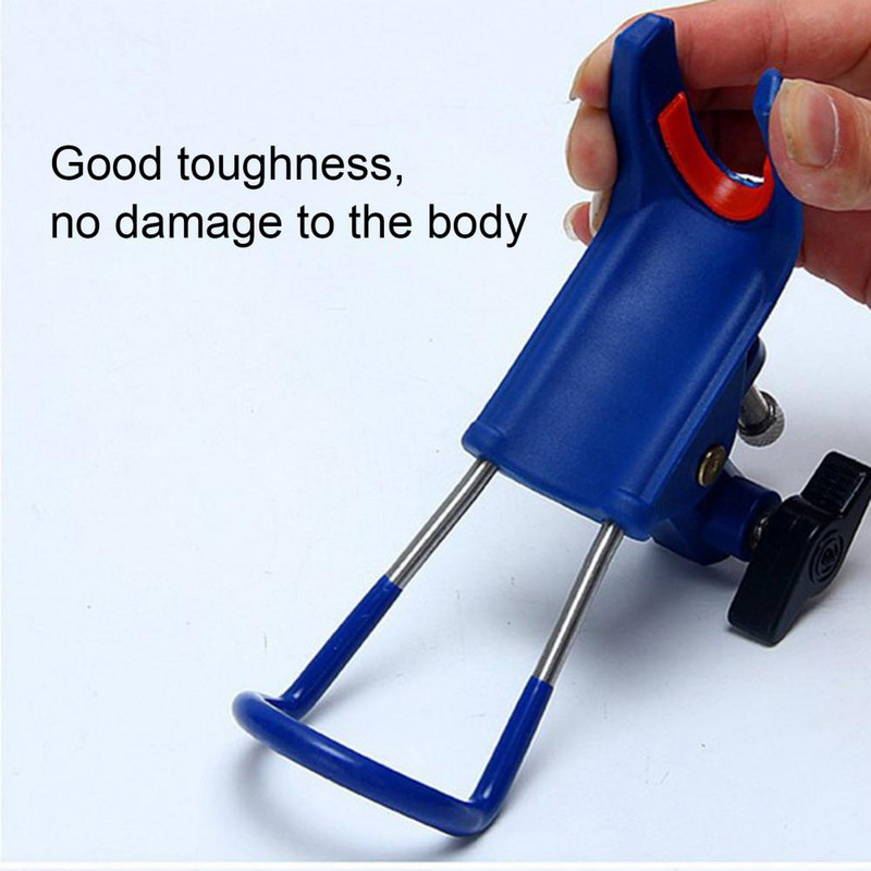 Naujas 360 laipsnių reguliuojamas nerūdijančio plieno meškerės laikiklis Žuvies įrankių laikiklis Žvejybos stovo įrankio atrama