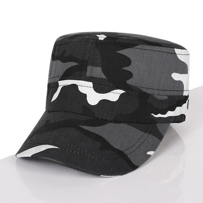 Fényvédő sapka divat terepszínű lapos felső sapkák alkalmi szabadtéri utazás sport csúcssapka tavasz ősz légáteresztő napernyő kalapok