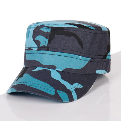 Fényvédő sapka divat terepszínű lapos felső sapkák alkalmi szabadtéri utazás sport csúcssapka tavasz ősz légáteresztő napernyő kalapok