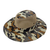 Lauke plataus krašto kepurė nuo saulės, medžioklinė, žvejyba nuo saulės