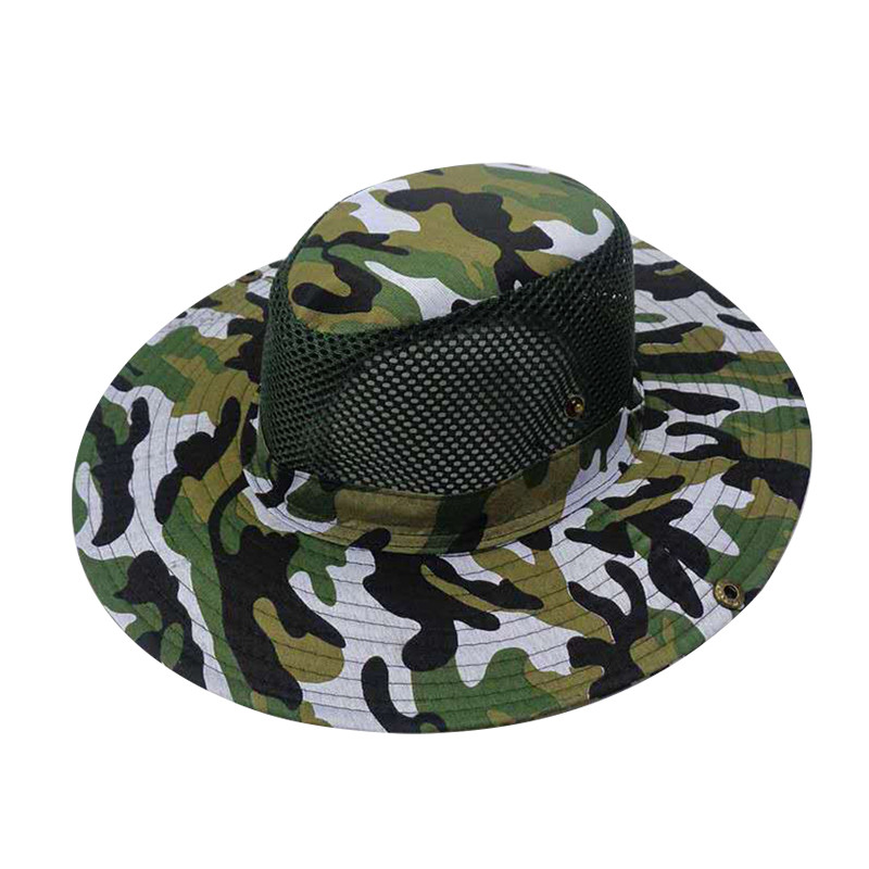 Lauke plataus krašto kepurė nuo saulės, medžioklinė, žvejyba nuo saulės