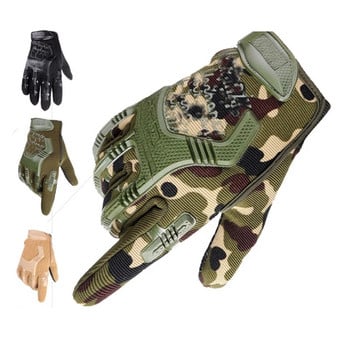 Тактически военни ръкавици Half Finger Paintball Airsoft Shot Combat Anti-Skid Men Bicycle Full Finger Gloves Защитна екипировка