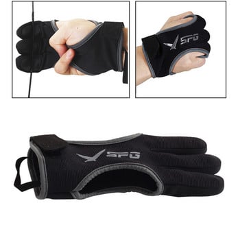 Spg Bow Защитна ръкавица Удебелена стрелба с лък Протектор за ръце Мека удобна защитна защита за ръце Еластична ръкавица за мъже, жени