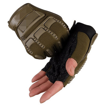 Тактически ръкавици за военно обучение с половин пръст Дишащи ръкавици за спортно колоездене, катерене Ръкавици за лов на открито