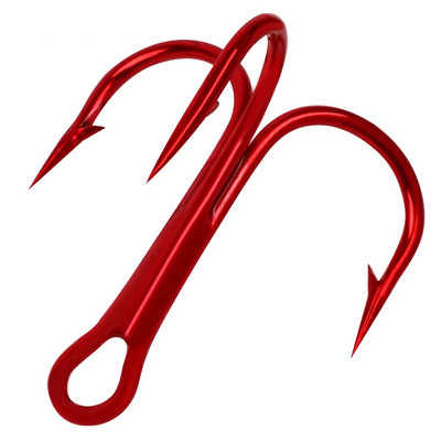 20db/tétel Red Fishing Hooks High Carbon Steel Hook with Saltwater Bass horgászfelszerelés Pesca 2/4/6/8/10#