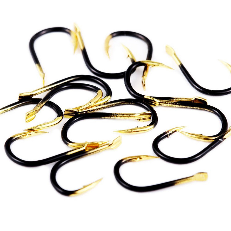 50 vnt./stal. Volframiniai plieniniai žvejybos kabliukai, vieno apskritimo kabliukai, spygliuoti karpiai žvejybos kabliukai, jūros priedai, reikmenys