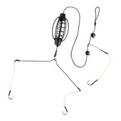 15-40g karpu makšķerēšanas ēsmas būri Āķis ar augstu oglekļa tēraudu dobu gremdētāju karpu makšķerēšanai.