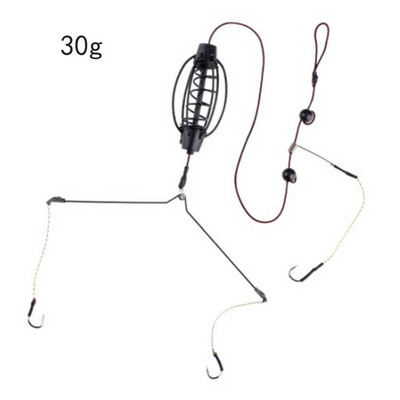 15-40g karpu makšķerēšanas ēsmas būri Āķis ar augstu oglekļa tēraudu dobu gremdētāju karpu makšķerēšanai.