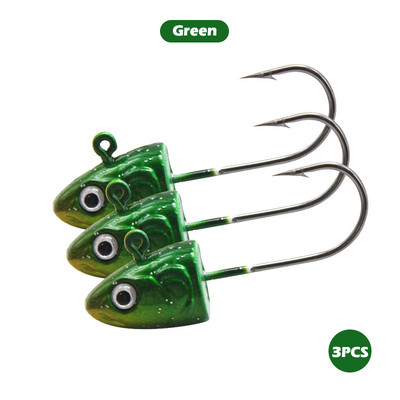 3 tk kalapea konks värviline kaalutud konks 3,5 g 5 g 7 g 10 g jigipea konks kalalant pehme sööt kalakonks kalastustarbed