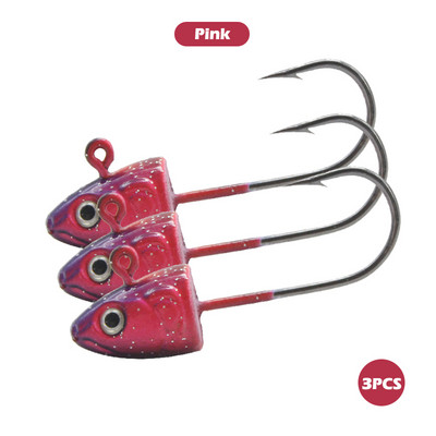 3 tk kalapea konks värviline kaalutud konks 3,5 g 5 g 7 g 10 g jigipea konks kalalant pehme sööt kalakonks kalastustarbed