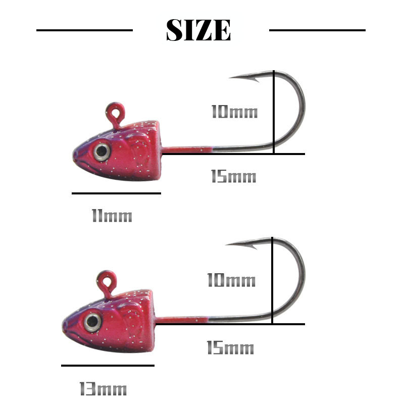 3 tk kalapea konks värviline kaalutud konks 3,5 g 5 g 7 g 10 g jigipea konks kalalant pehme sööt kalakonks kalastustarbed