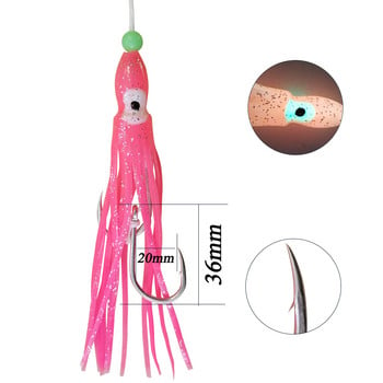 AS Glow Octopus Squid Skirts Hooks Inchiku Jig Slow Fast Jigging Metal Falling Saltwater Fishing Bait Pesca Assist Tackle