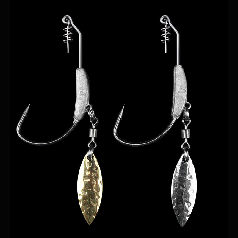 PRO BEROS 3tk 4,5g 5,5g 7,2g jigipeaga kalakonks Jigkonksud pehme kalapüügisööda jaoks süsinikterasest okastkonksud koos kõristi lusikaga