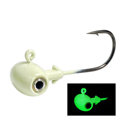 5 db/tétel ólomfej horog horog horog szöges horog 3D halszem 3,5g/5g/7g/10g/14g horgásztartozékok