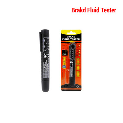Automaatne vedeliku testimine Pidurivedeliku testeri pliiats 5 LED indikaatorekraan DOT3/DOT4 elektroonilise pliiatsi pidurivedeliku testeri jaoks Digital