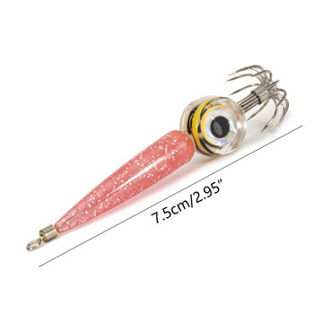 Изкуствени LED примамки за скариди Риболовни примамки за скариди Светещи калмари Джигове Комплекти за риболов