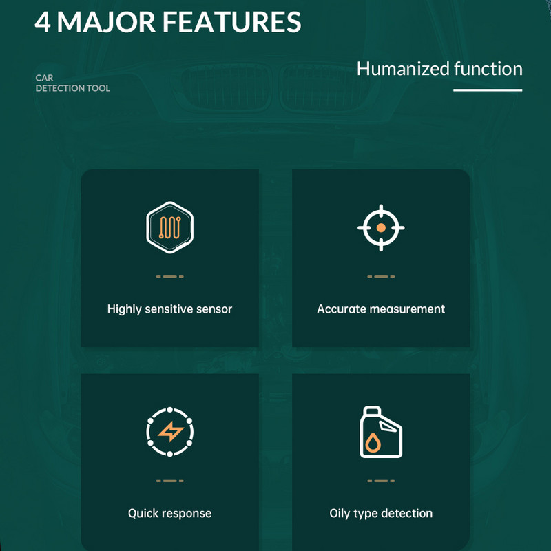 Naujas stabdžių skysčio testeris, tikslios alyvos kokybės LED stabdžių skysčio skysčio testavimo rašiklis su 5 šviesos diodų universaliu baterijos bandymo indikatoriaus rašikliu