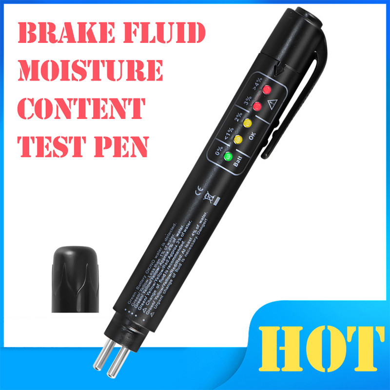 Universalūs automobilių priedai Stabdžių skysčių testerio diagnostikos įrankiai Tikslios alyvos kokybės 5 šviesos diodai Automobilių transporto priemonių stabdžių skysčio tikrinimo įrankis